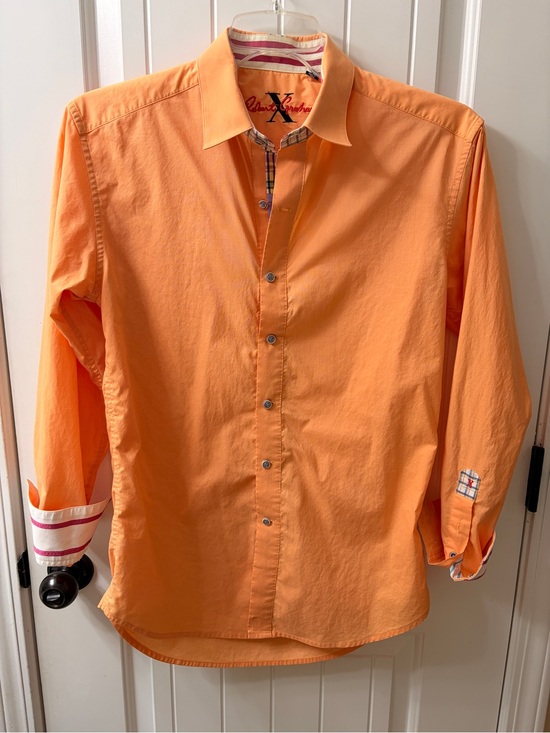 Robert Graham Other - Robert Graham X Collection Bay Shore Sport Shirt Sz M Orange Mint Condition